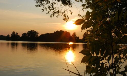 Sonnenuntergang am Krummen See
