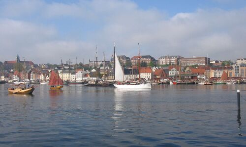 Bick auf den Flensburger Hafen