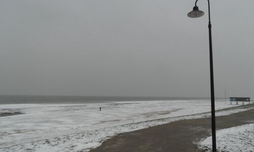Der Strand von Dangast im Winter