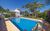 Ferienhaus Deluxe Villa Santa Maria in Denia - Poolbereich mit schattigem Essplatz