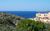 Ferienwohnung Zorbas bei Chania / Kreta in Kalathas - Blick von der Schlucht auf die Anlage