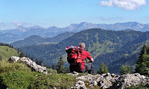 Blick vom Hochgrat in Oberstaufen