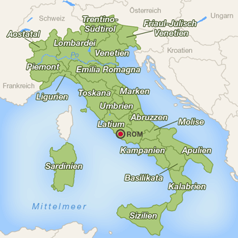 Italien-Karte