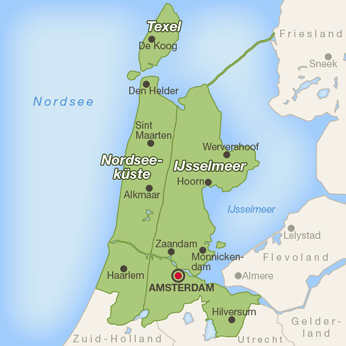 Noord-Holland-Karte