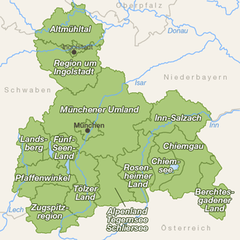 Oberbayern-Karte