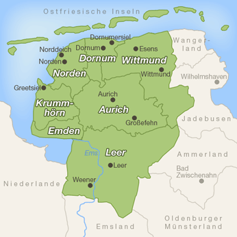 Ferienwohnungen & Ferienhäuser in Ostfriesland mieten