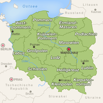 Polen-Karte