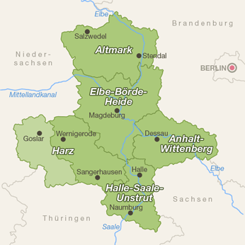 Sachsen-Anhalt-Karte