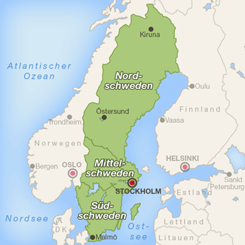 Schweden-Karte