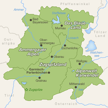 Zugspitzregion-Karte